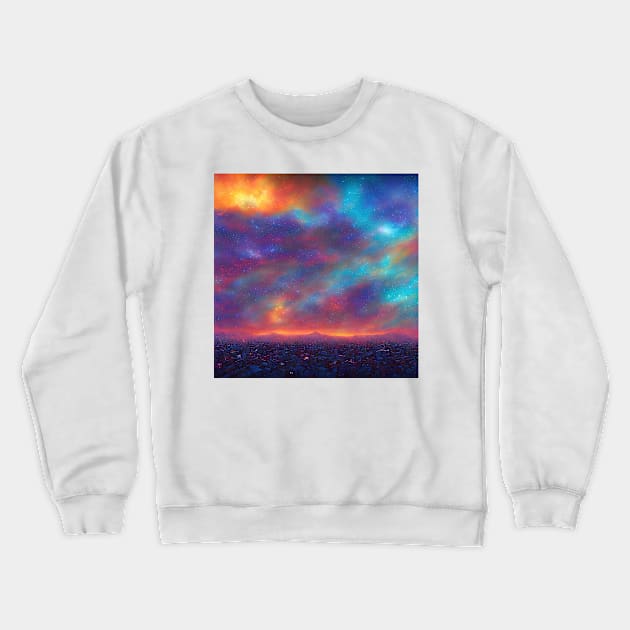 Galaxy Crewneck Sweatshirt by Artieries1